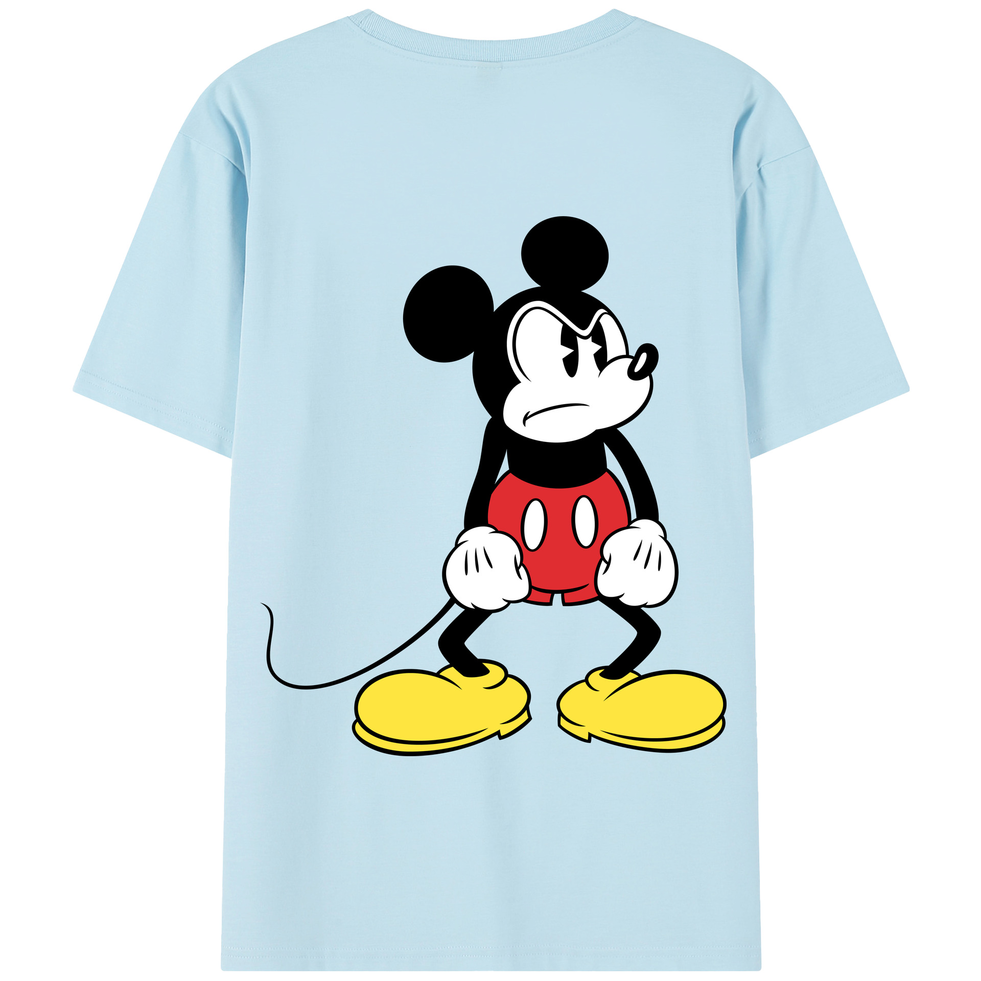 （画像用） ミッキーマウス Mickey Mouse 綿100％半袖Tシャツ（背面プリント）